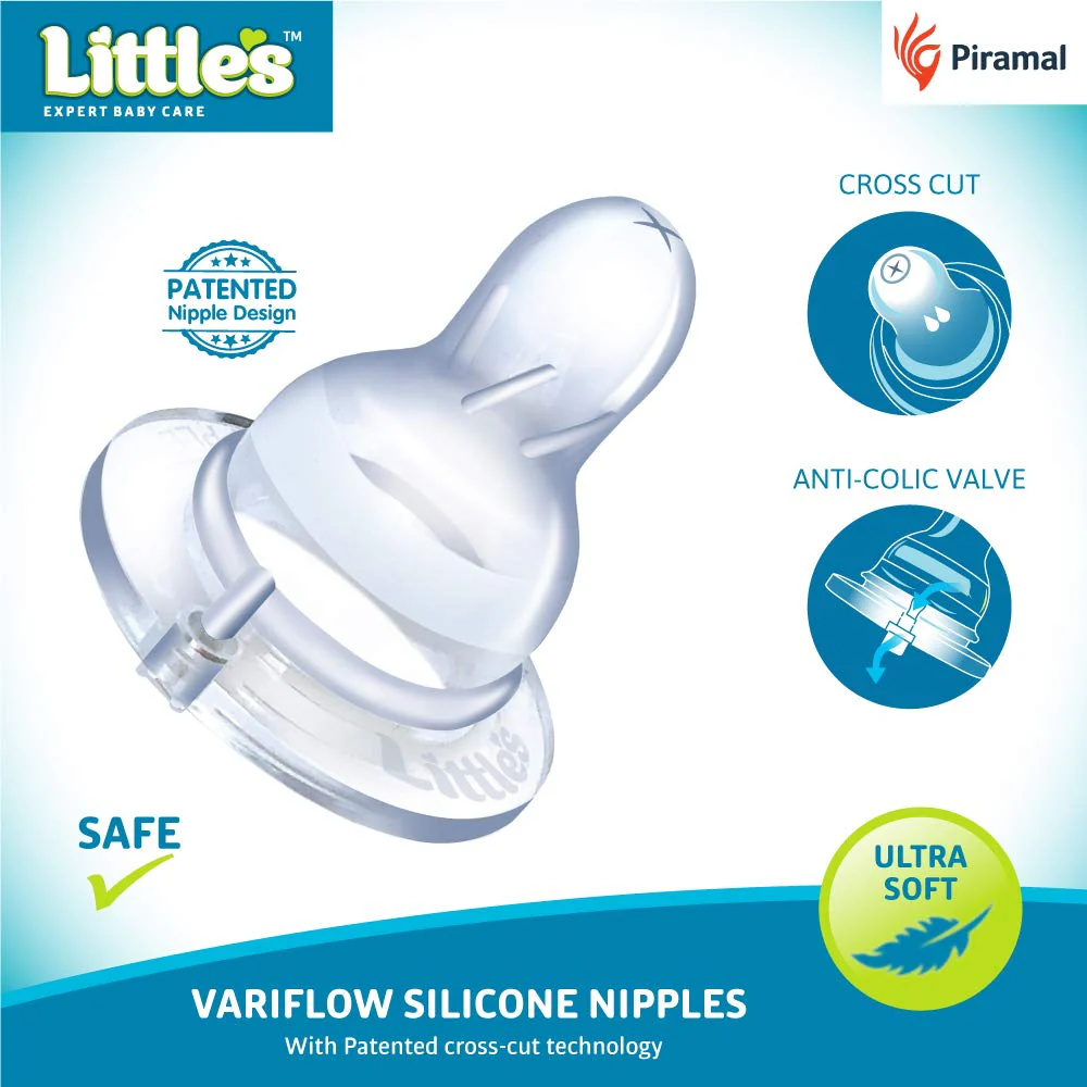 Littles Classic Mini Feeding Bottle | Patented Nipple Design- 120 ml - Image 3