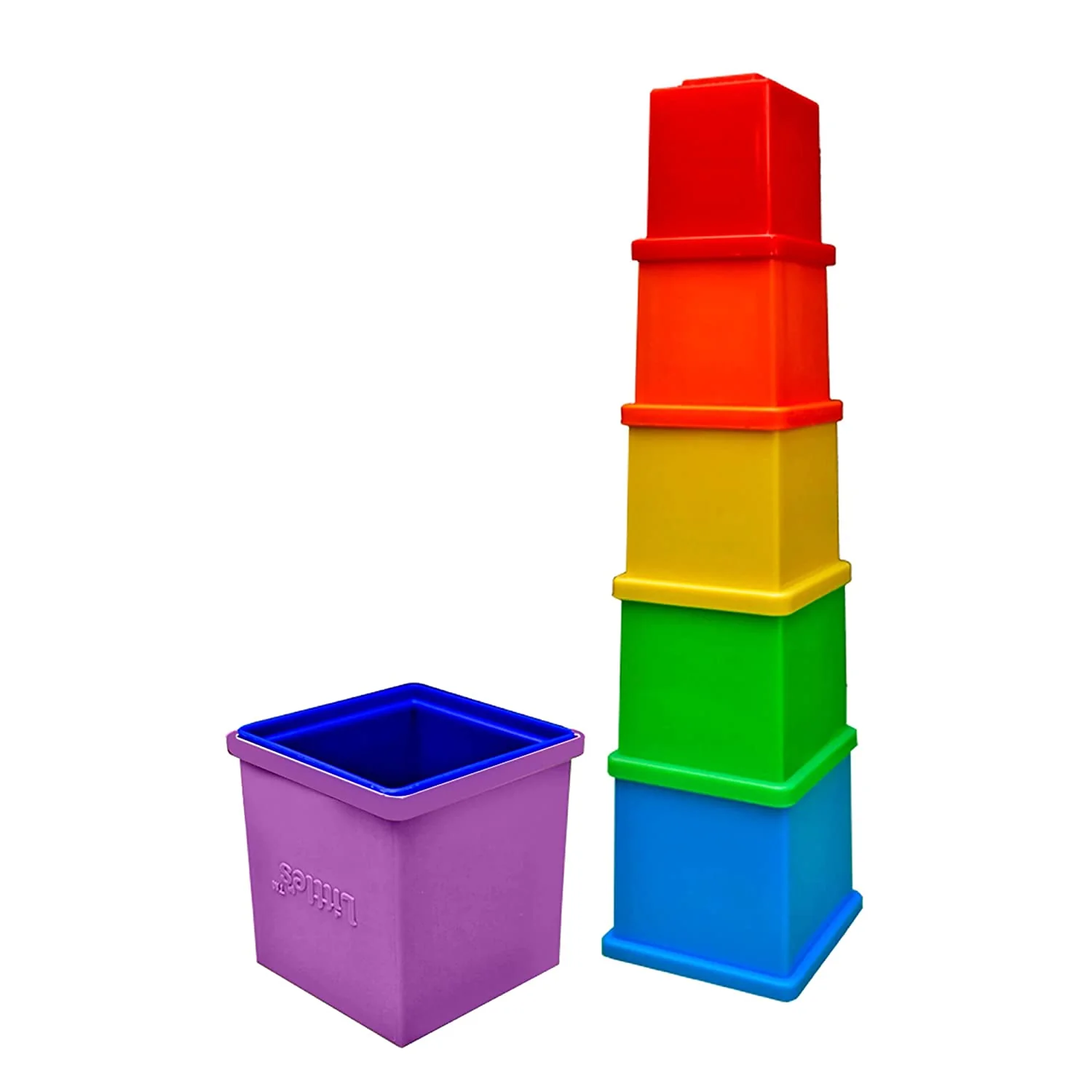 Little's Rainbow Stacking Cubes - Image 3