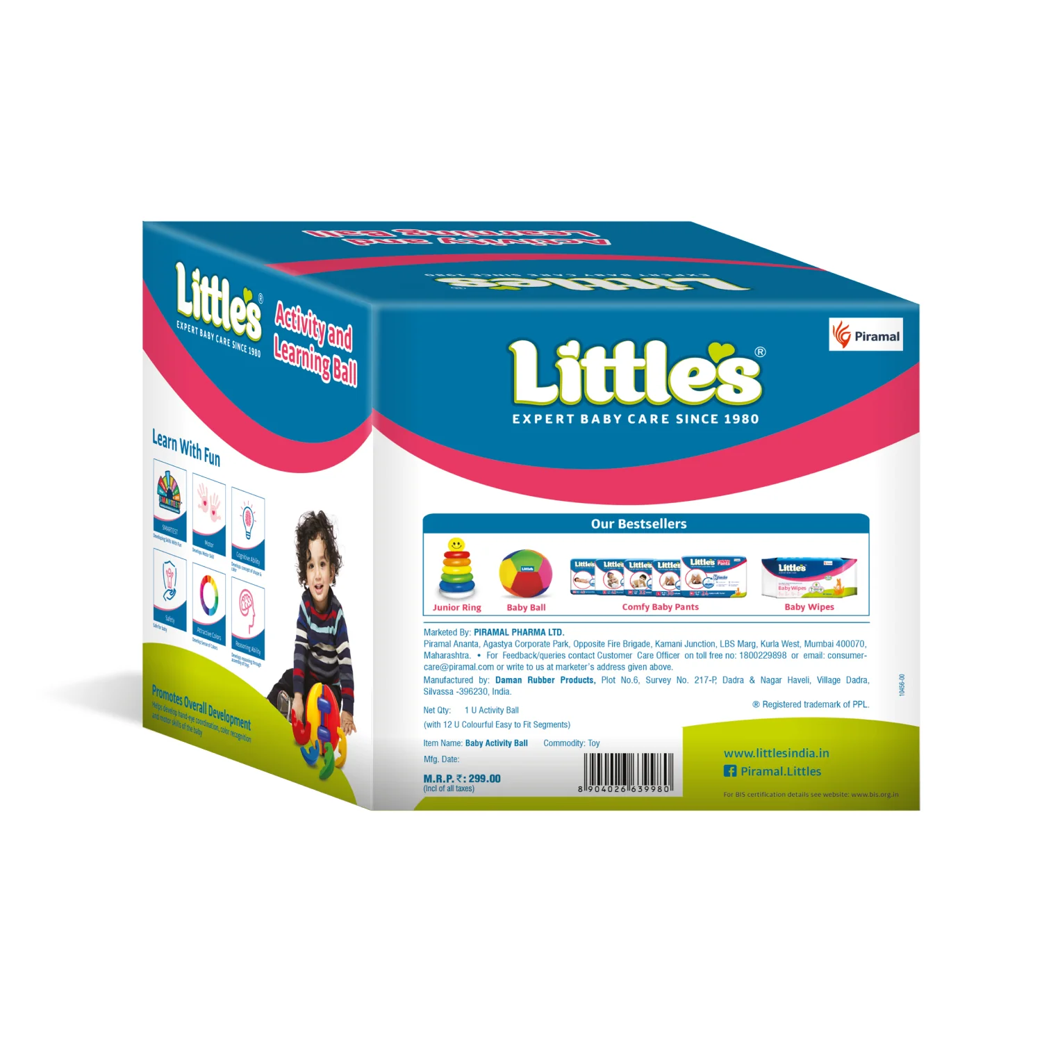 Little's Activity & Learning Ball | Multicolor Learning & Activity Toy For Babies - Image 5