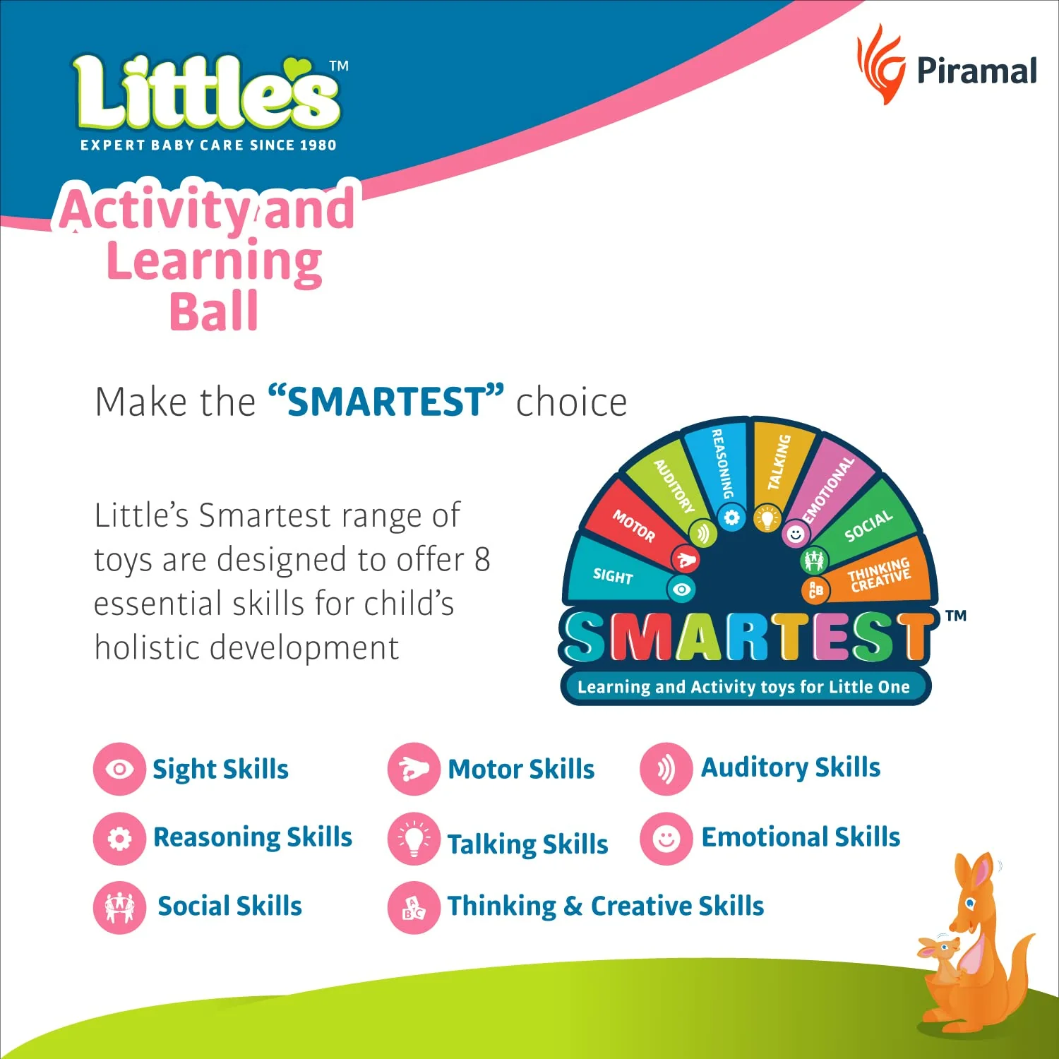 Little's Activity & Learning Ball | Multicolor Learning & Activity Toy For Babies - Image 6
