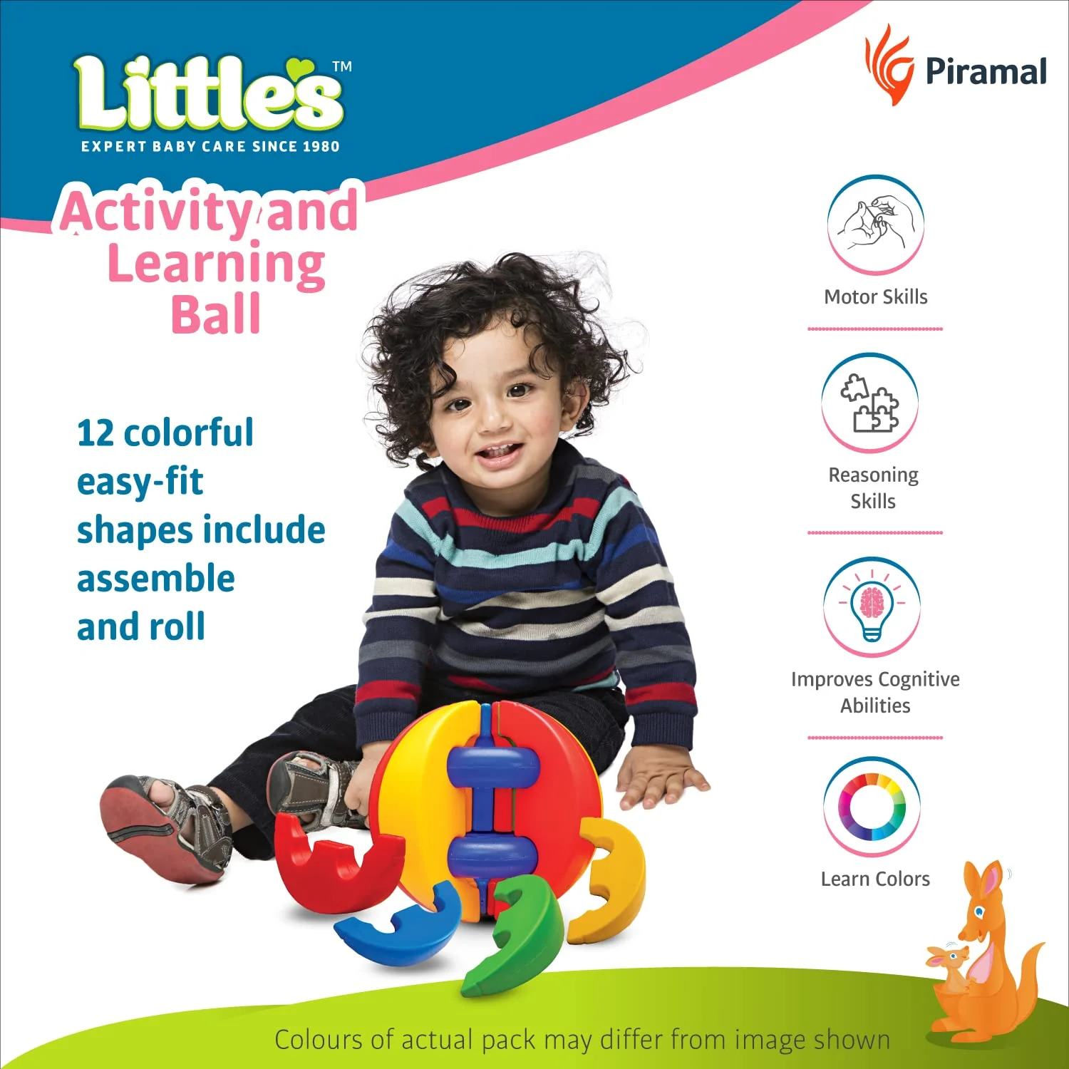 Little's Activity & Learning Ball | Multicolor Learning & Activity Toy For Babies - Image 7