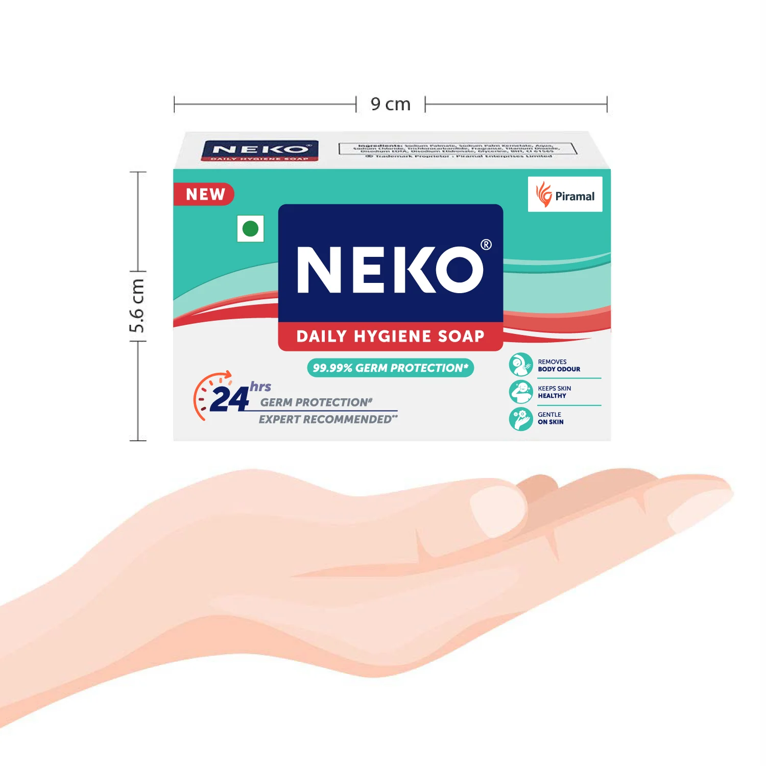 Neko Daily Hygiene Soap | 24 Hours Germ Protection-100g - Image 6