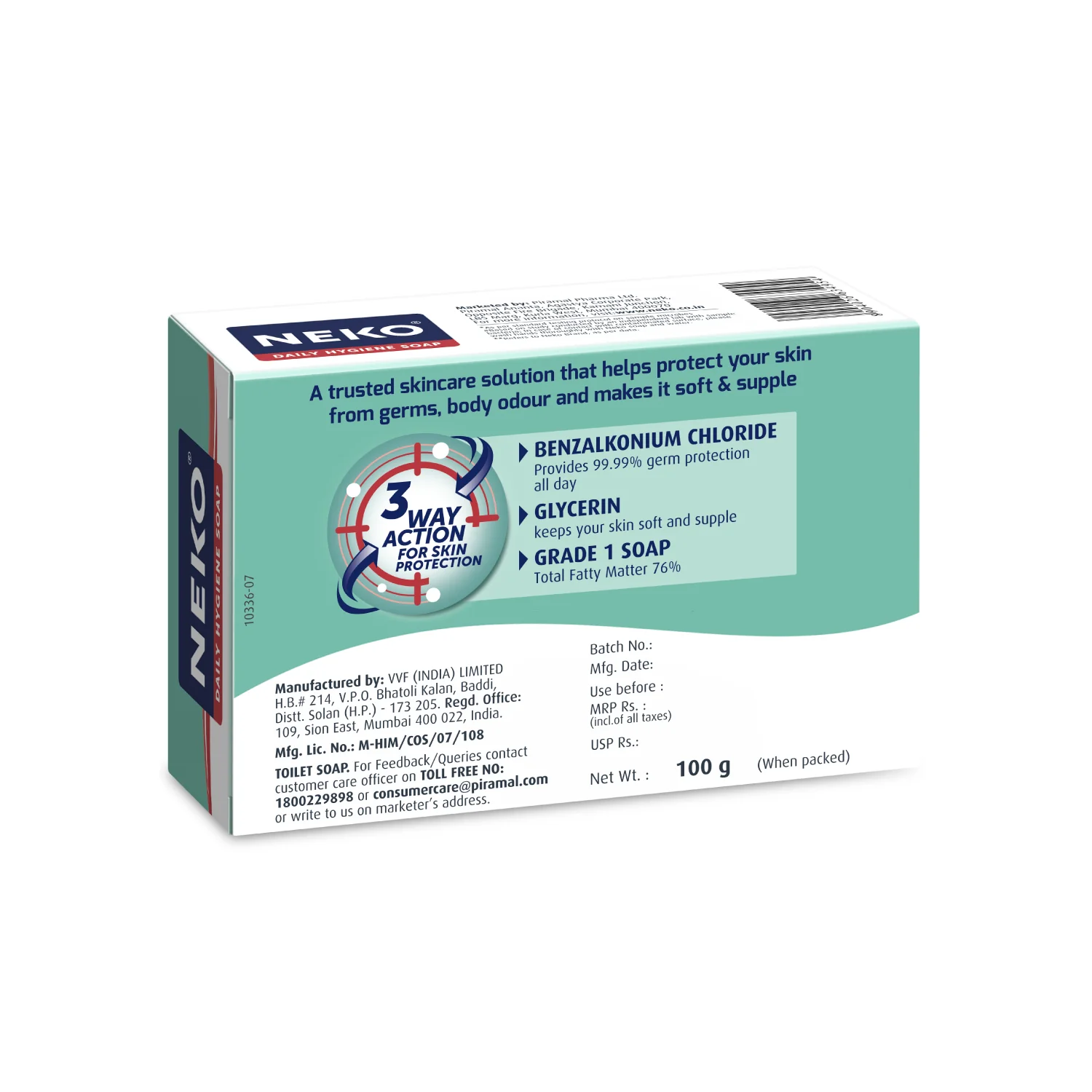 Neko Daily Hygiene Soap | 24 Hours Germ Protection-100g - Image 7