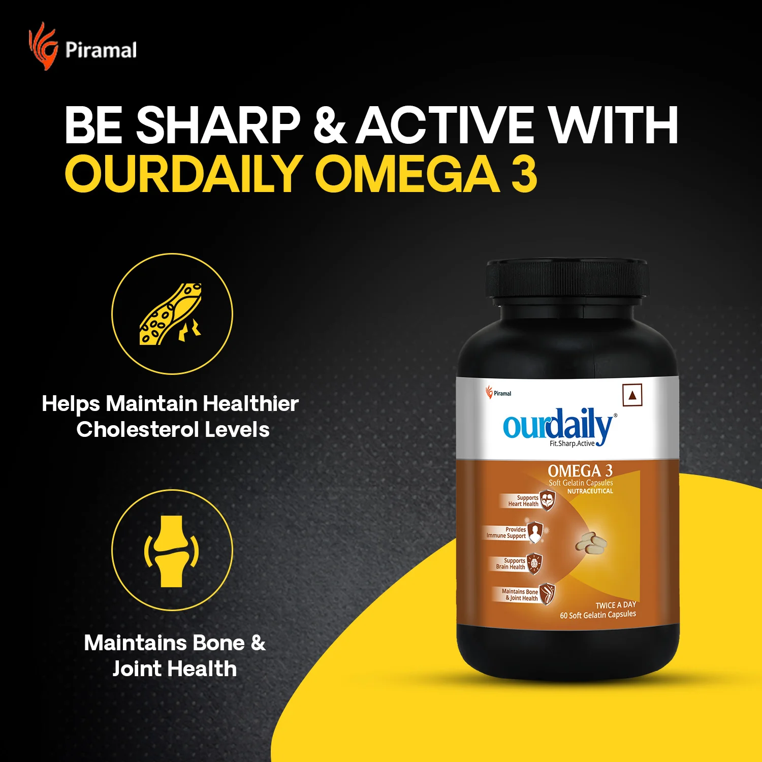Ourdaily Omega 3 Fish Oil Gel | Soft Gelatin Capsules - Image 4