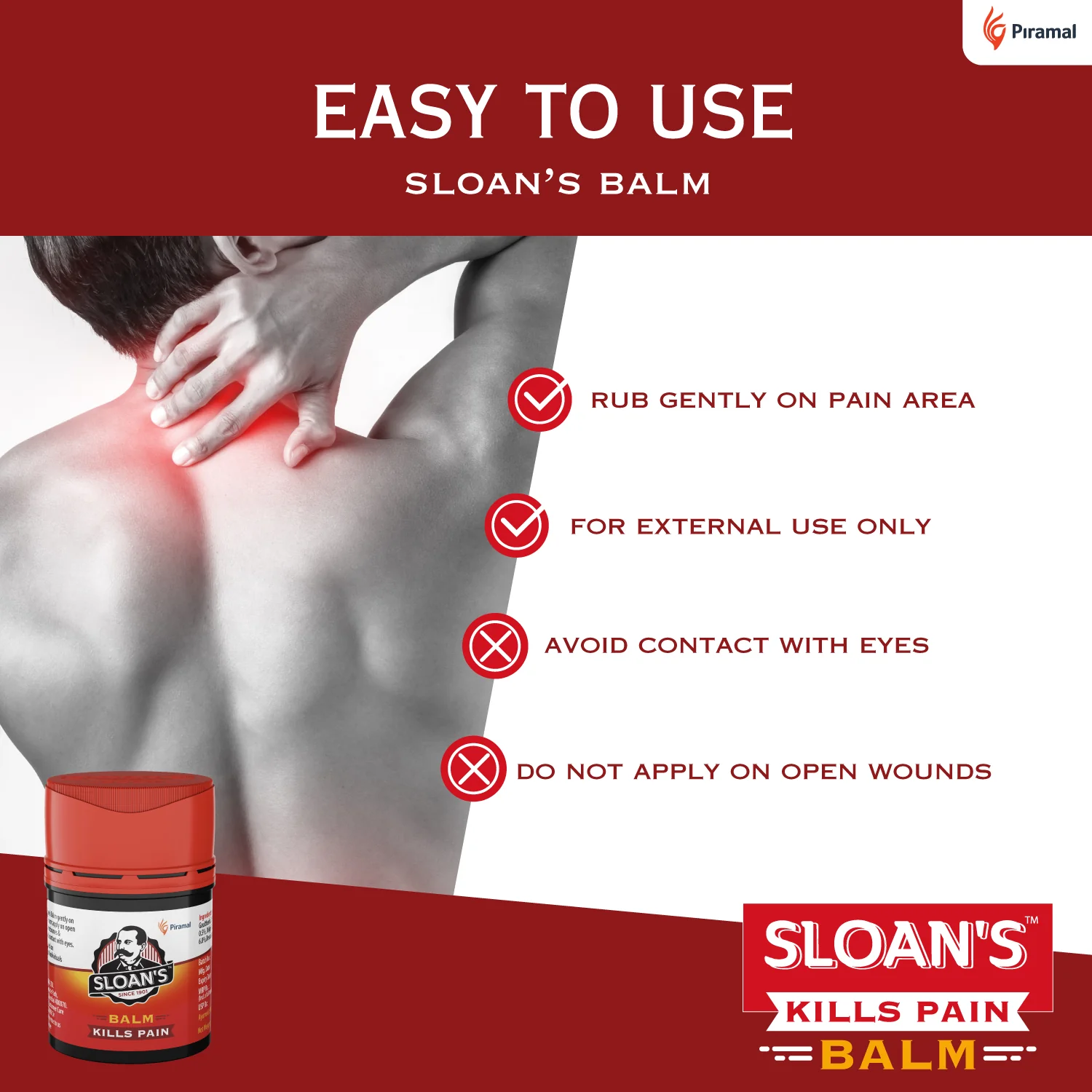 Sloan's Balm | Pain killer - 10gm/20gm - Image 9