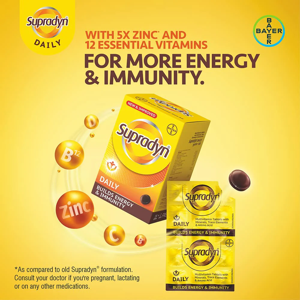 Supradyn Daily Multivitamin Tablets for Men & Women - 15 Tablets - Image 8