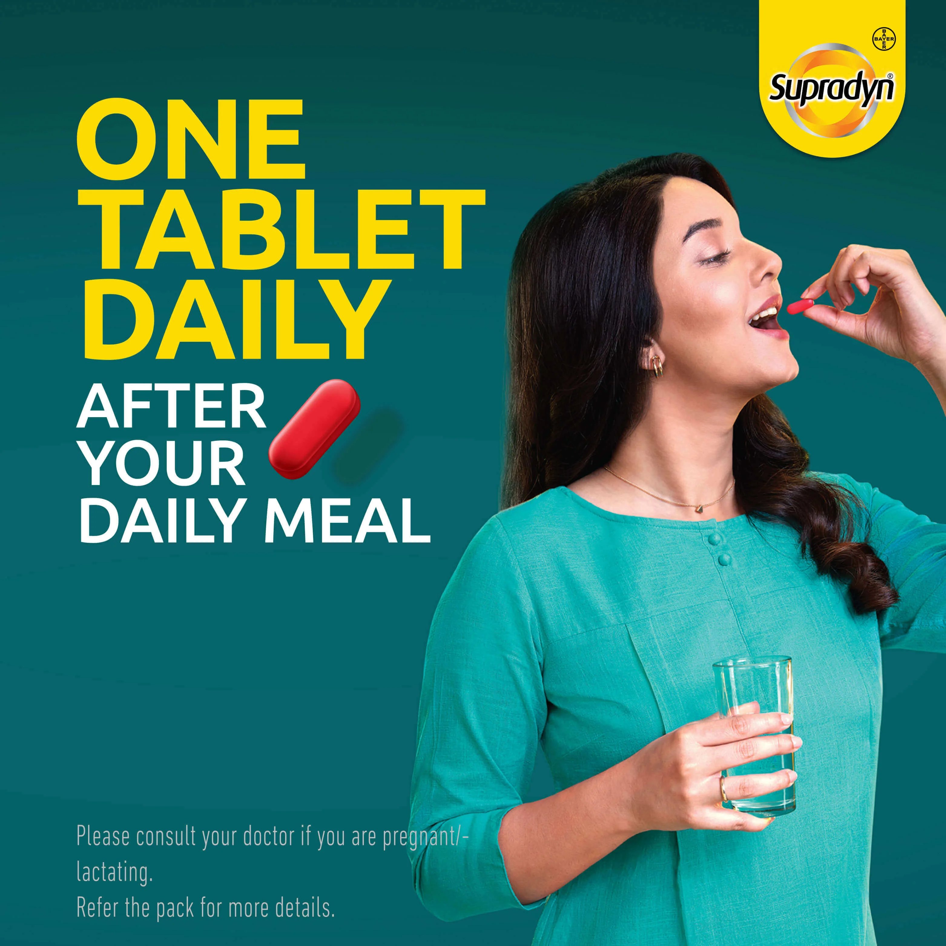 Supradyn Immuno+ Multivitamin with Turmeric & Tulsi | Tablet for Energy & Immunity-  10 Tablets - Image 6