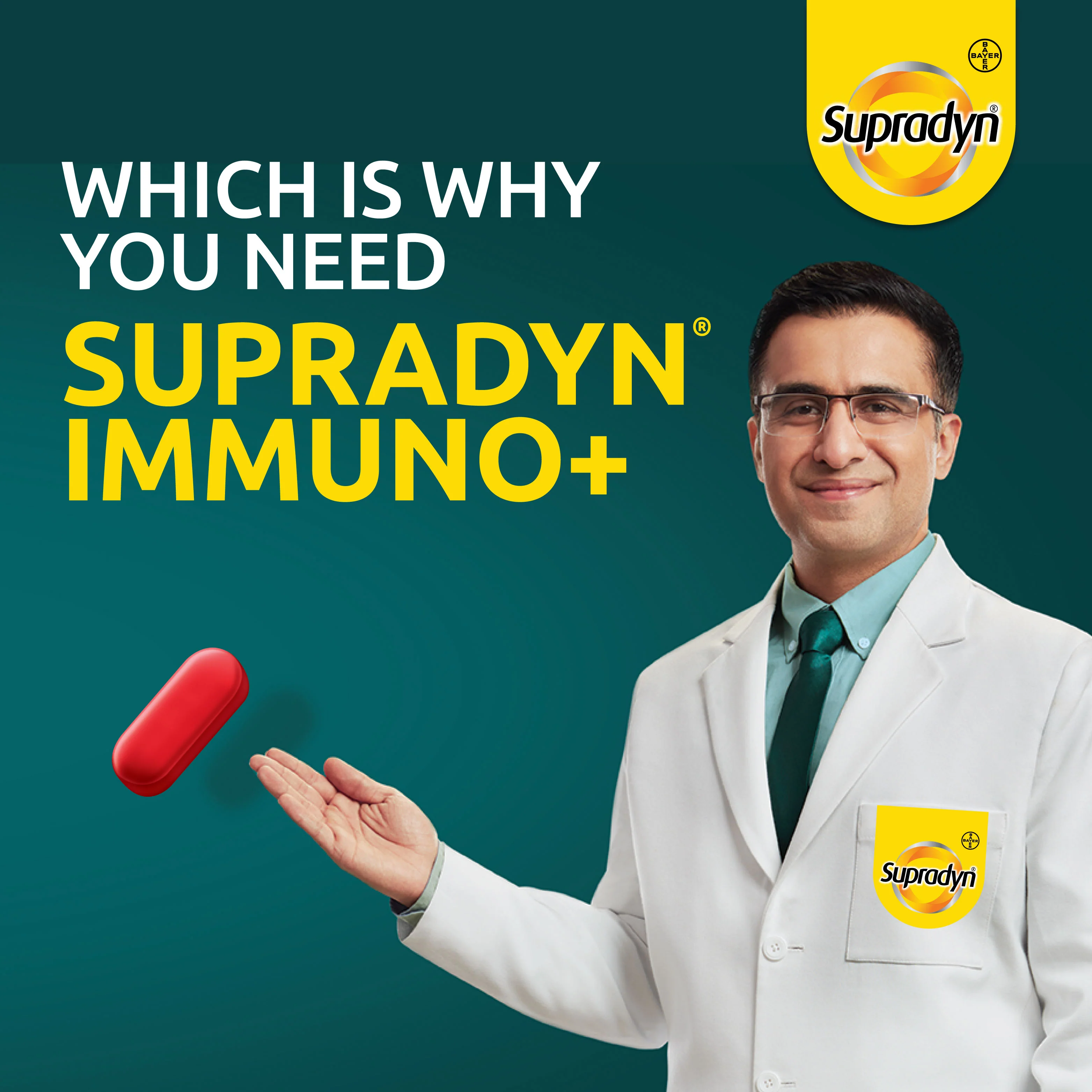 Supradyn Immuno+ Multivitamin with Turmeric & Tulsi | Tablet for Energy & Immunity-  10 Tablets - Image 9