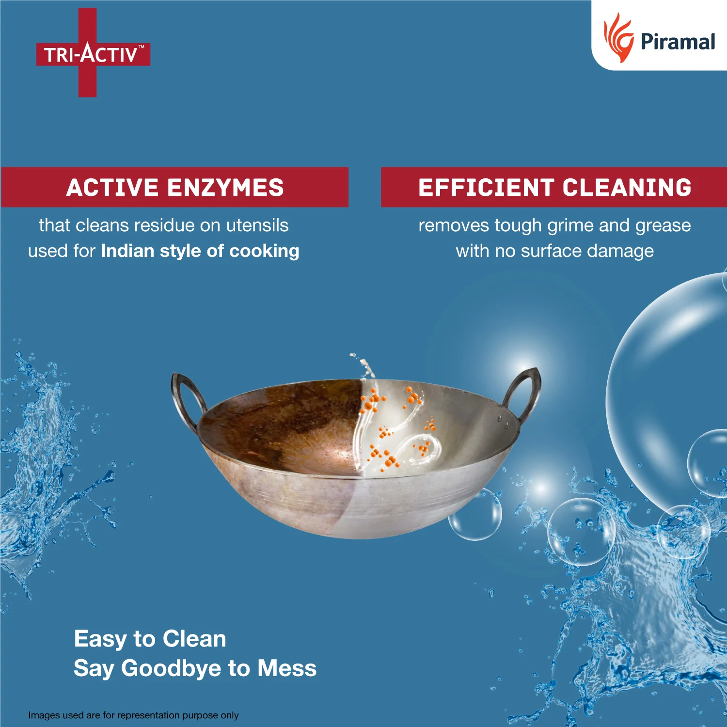 Tri-Activ All-in-One Dishwasher Tablet by Piramal I 30 Units - Image 3