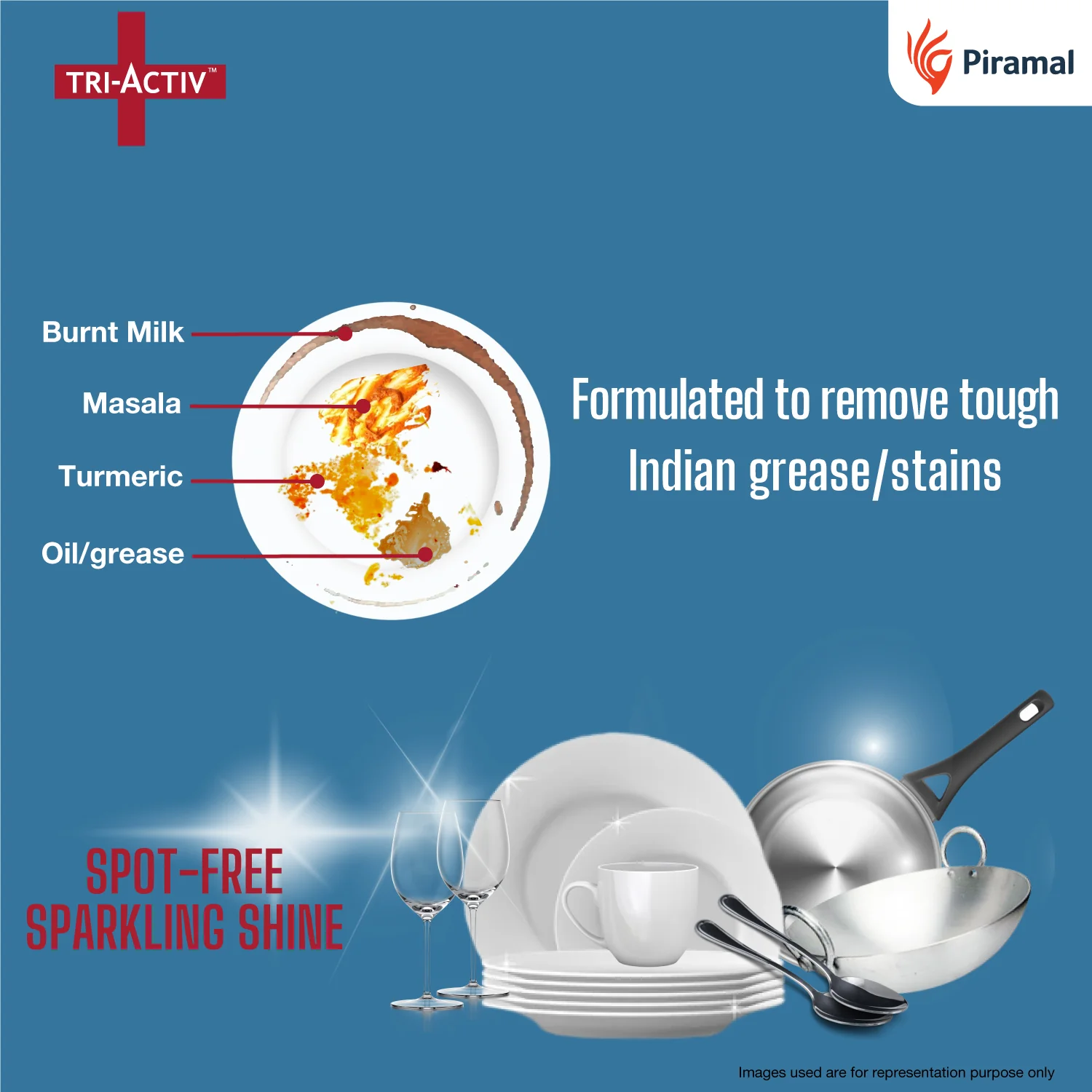 Tri-Activ All-in-One Dishwasher Tablet by Piramal I 30 Units - Image 4