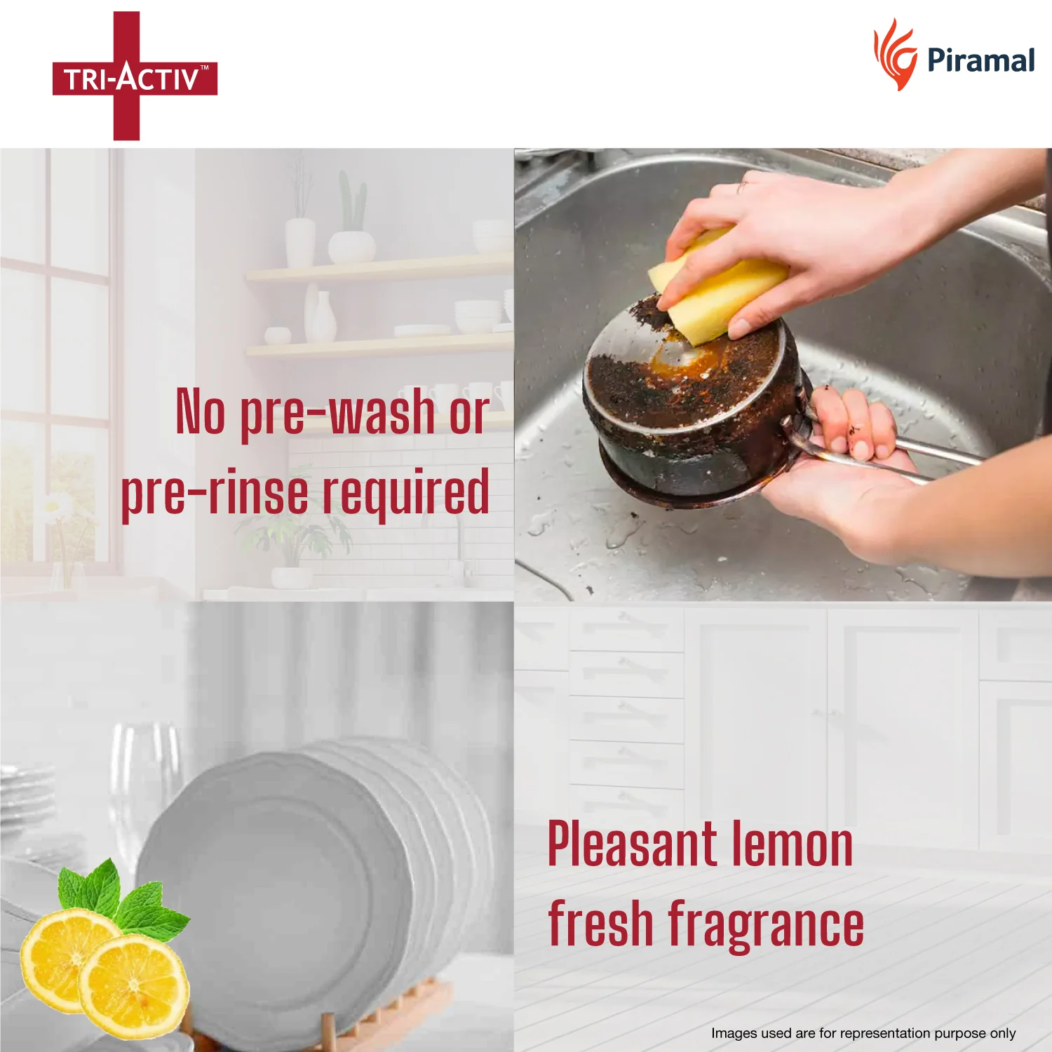 Tri-Activ All-in-One Dishwasher Tablet by Piramal I 30 Units - Image 5