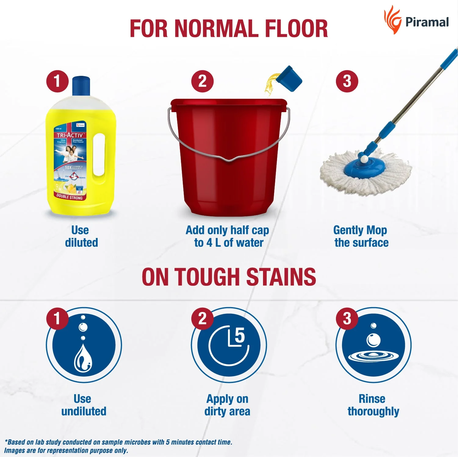 Tri-Activ Disinfectant Floor Cleaner - 1000ml | Buy 1 Get 1 Free - Image 6