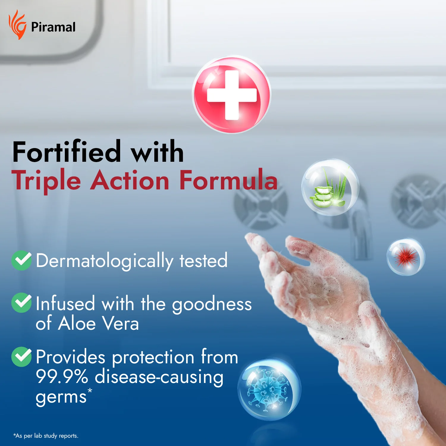Tri-Activ Germ Protection Handwash Bottle | 300 ml - Image 4