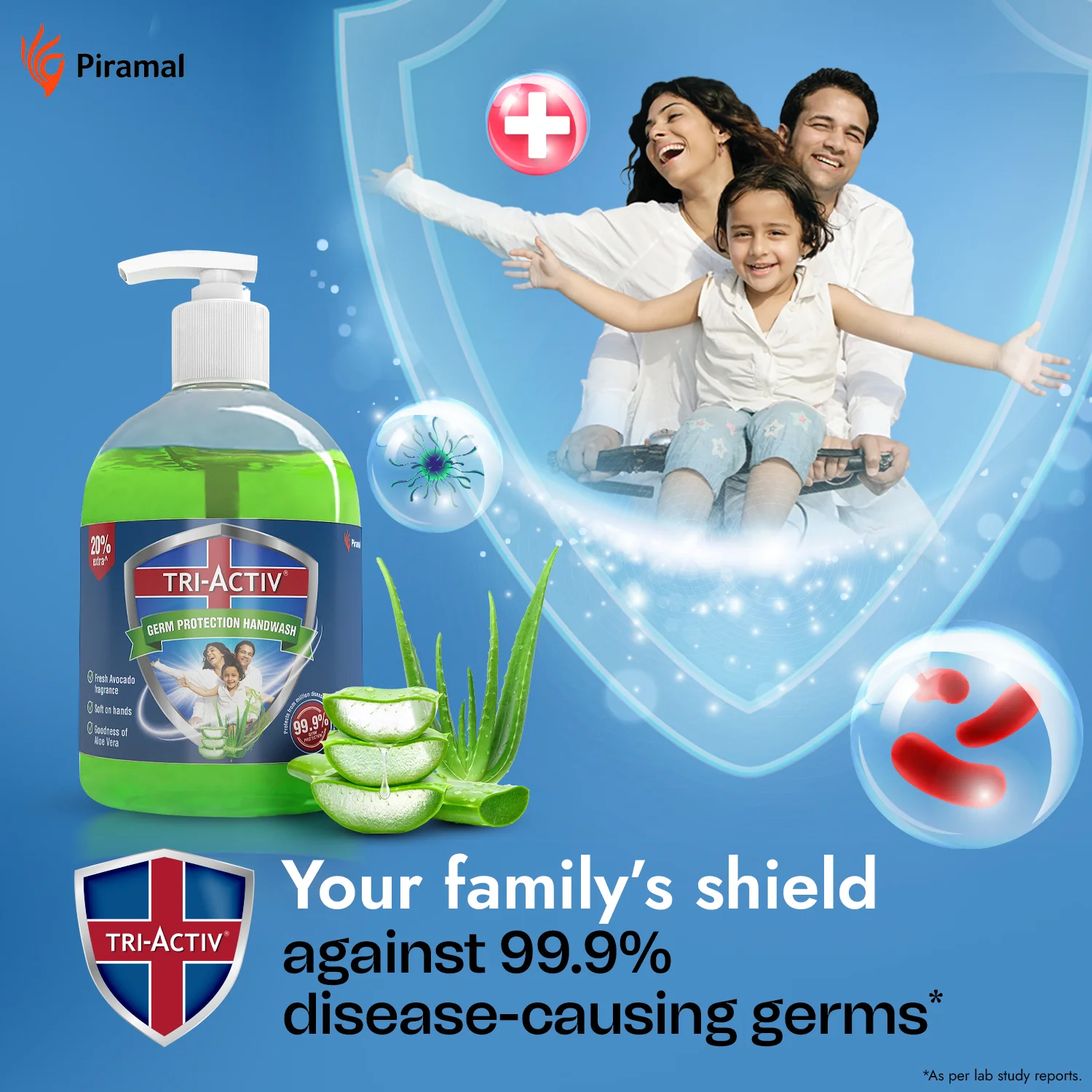 Tri-Activ Germ Protection Handwash Bottle | 300 ml - Image 6