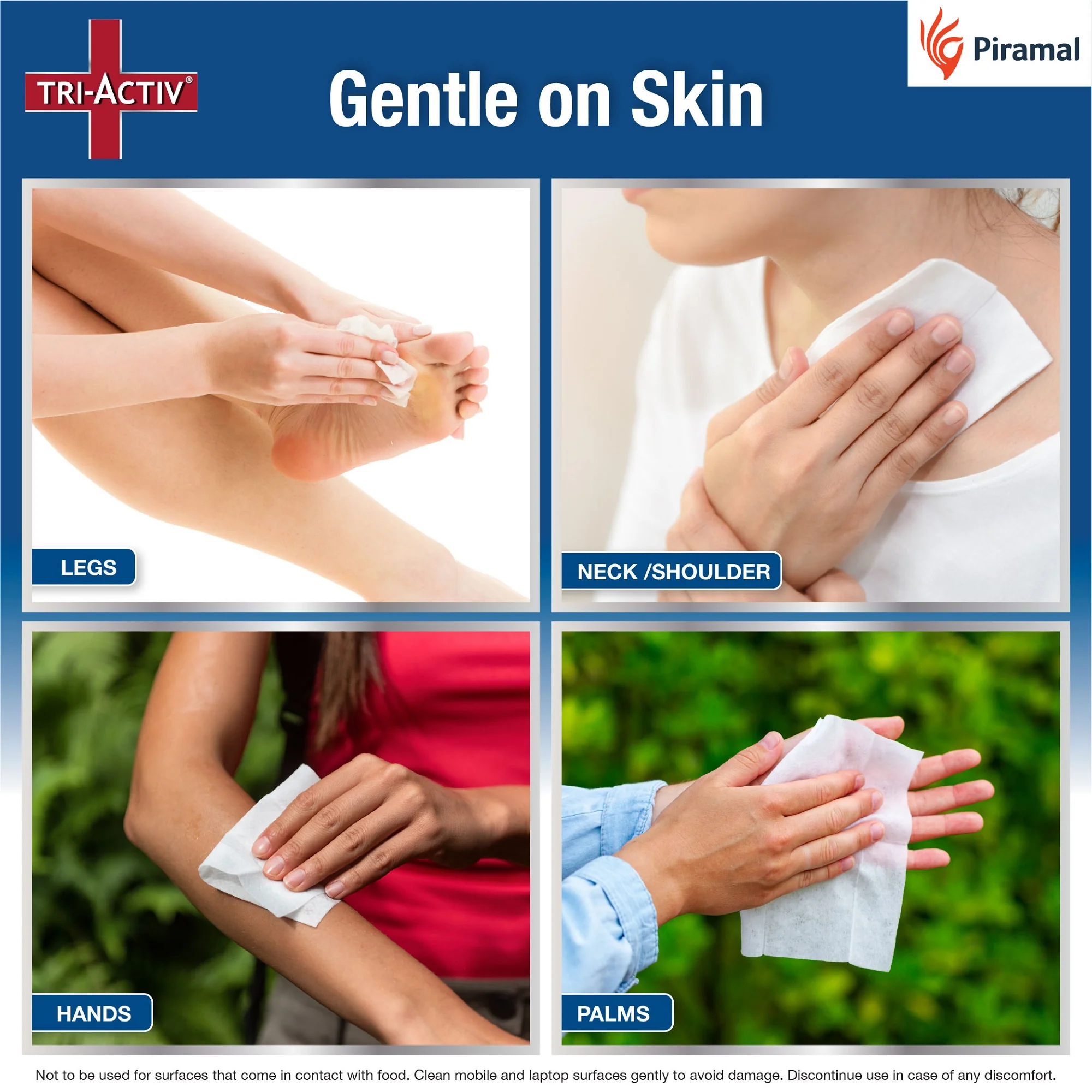 Tri-Activ Multipurpose Germ Protection Wipes | For Skin and Multisurfaces-80s wipes - Image 4