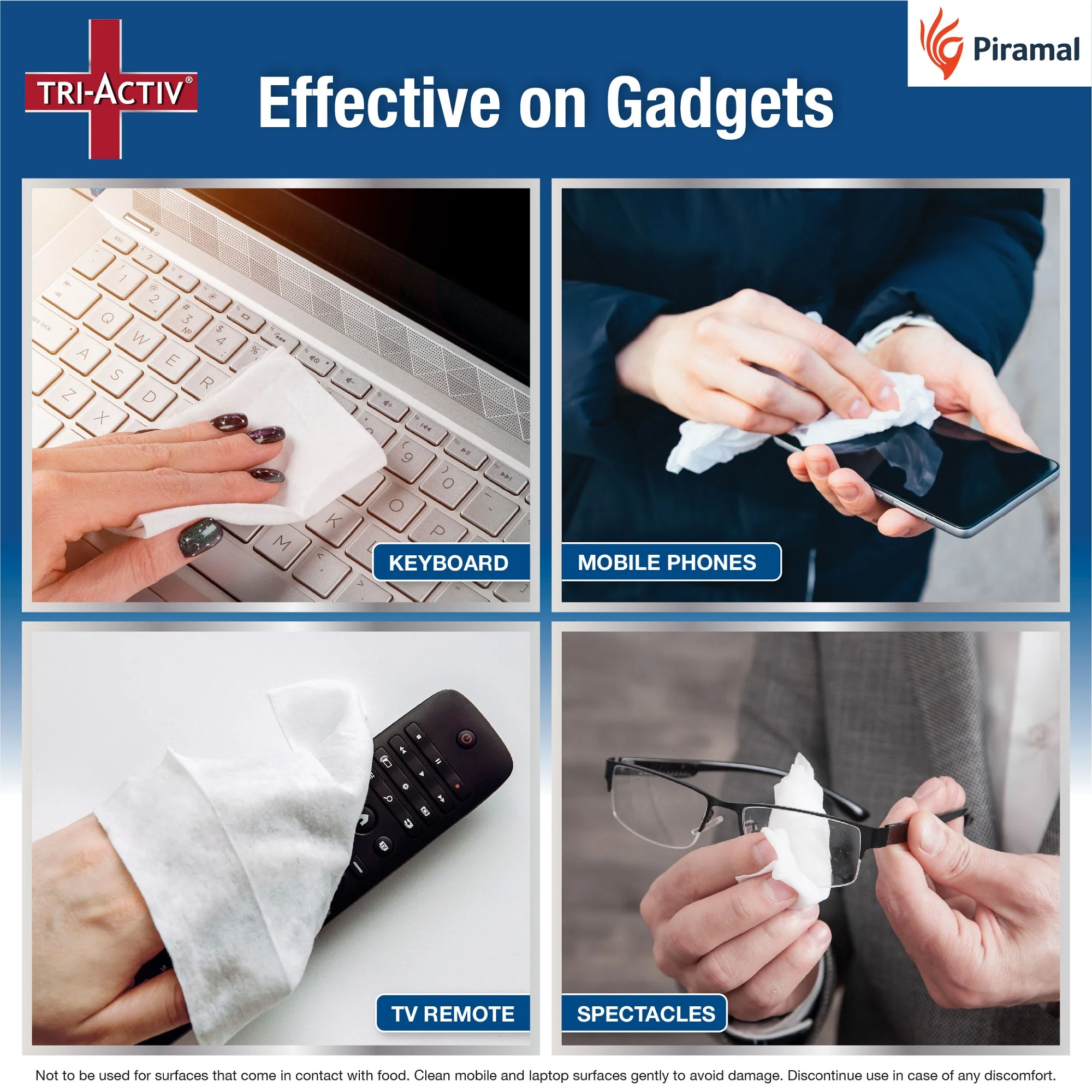 Tri-Activ Multipurpose Germ Protection Wipes | For Skin and Multisurfaces-80s wipes - Image 5