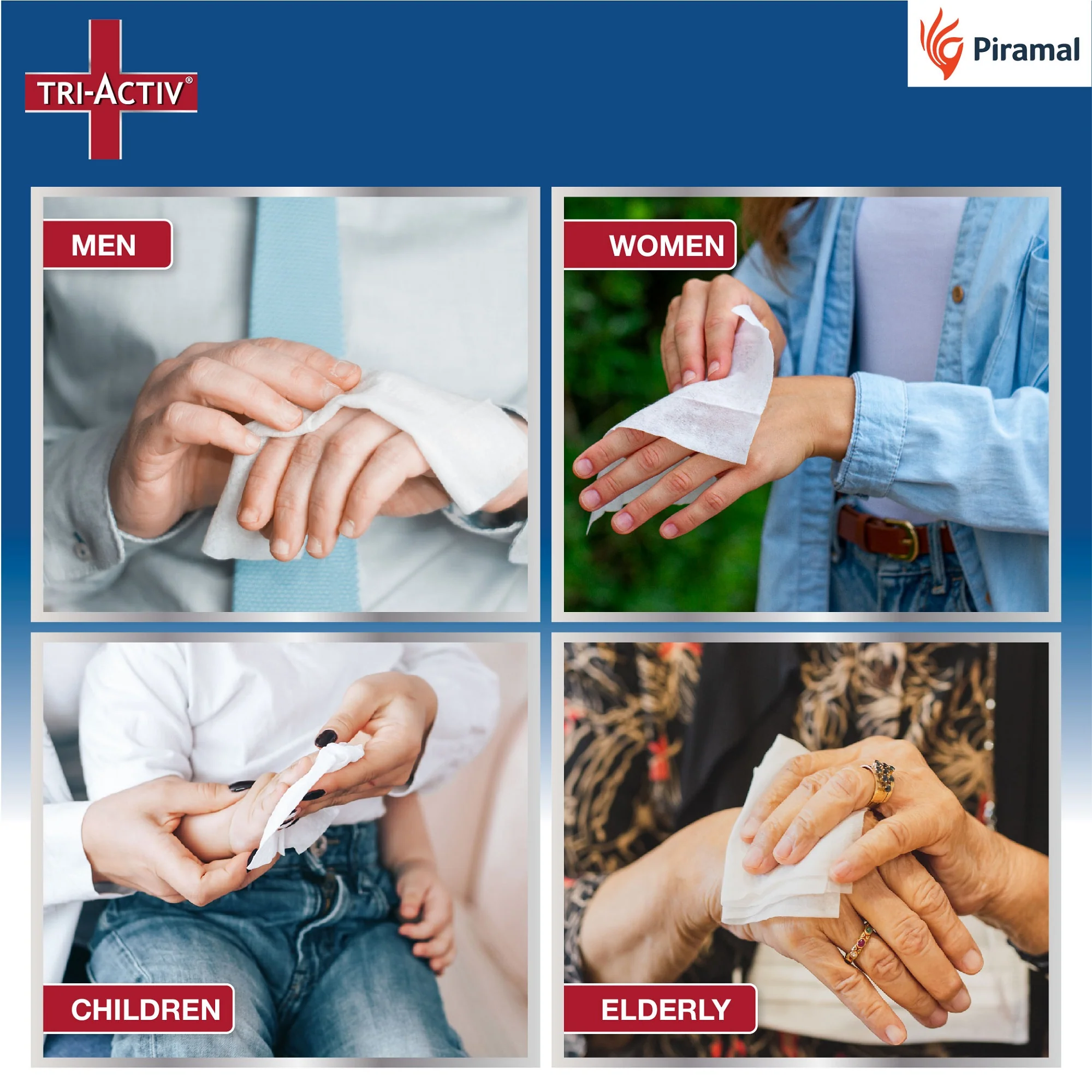 Tri-Activ Multipurpose Germ Protection Wipes | For Skin and Multisurfaces-80s wipes - Image 7